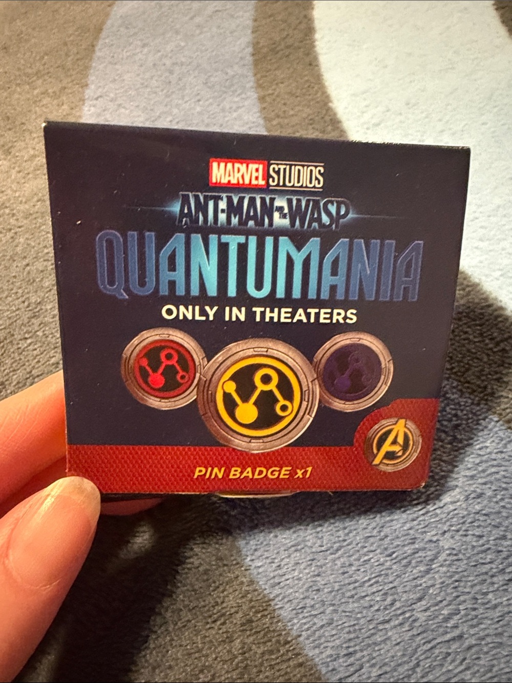 Marvel Ant-Man and The Wasp Quantumania Pin Badge - Yellow, Red, Purple